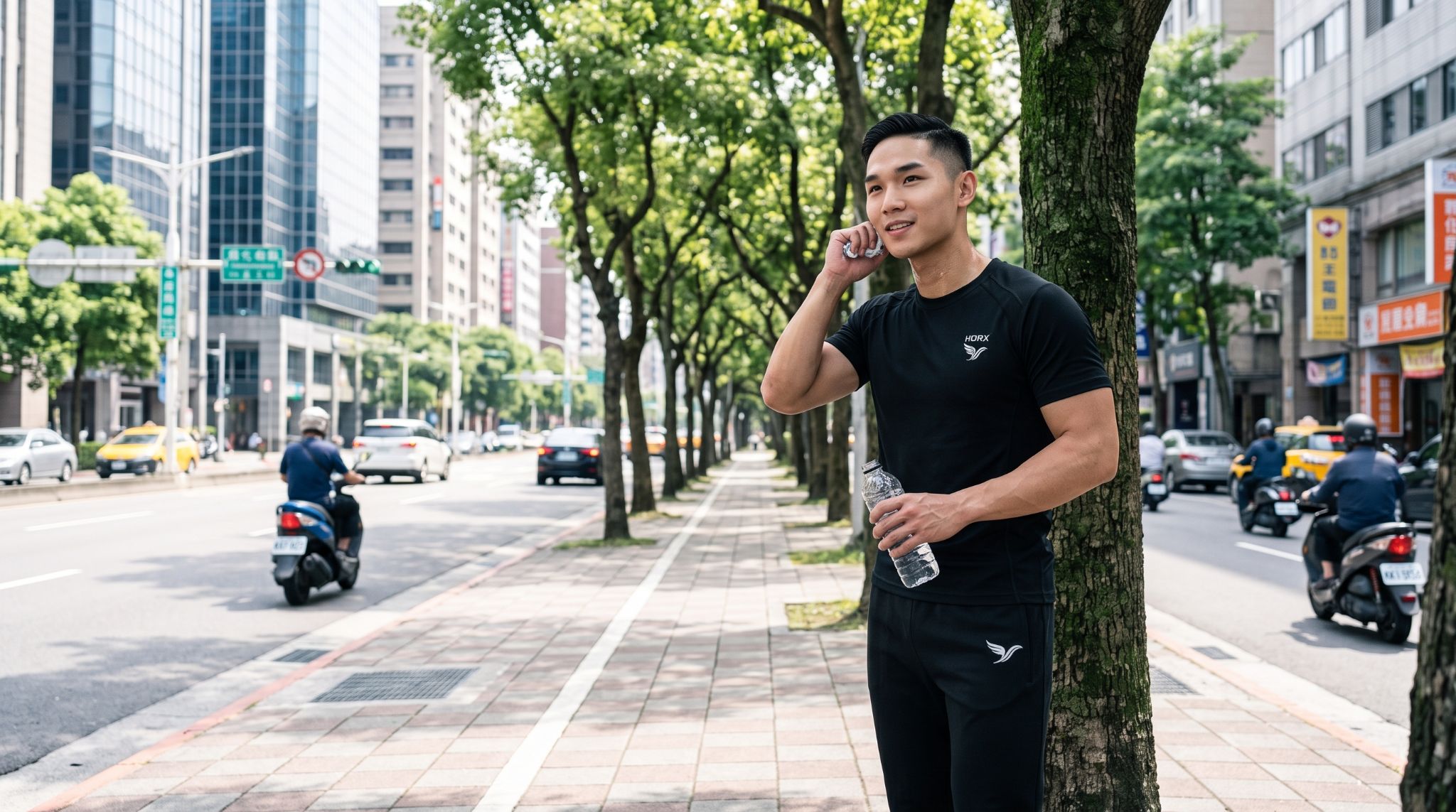 男生運動服戶外搭配